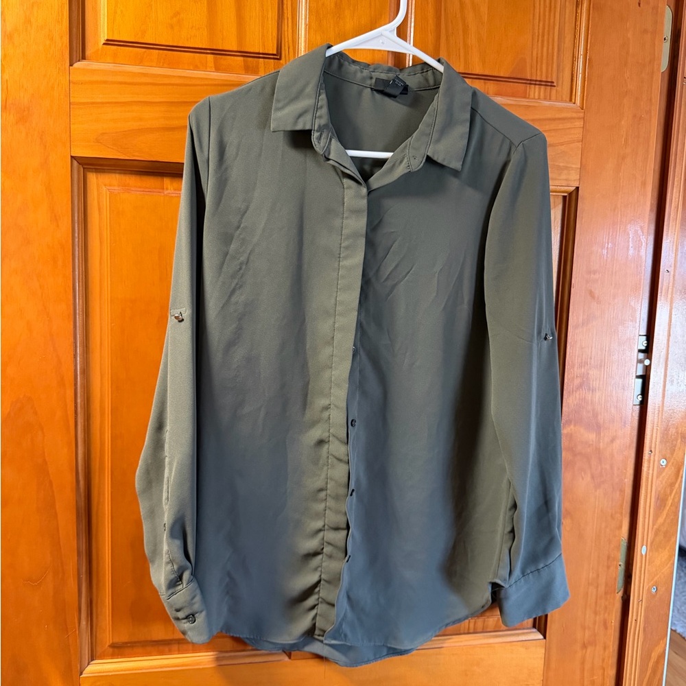 Olive Green Professional Shirt